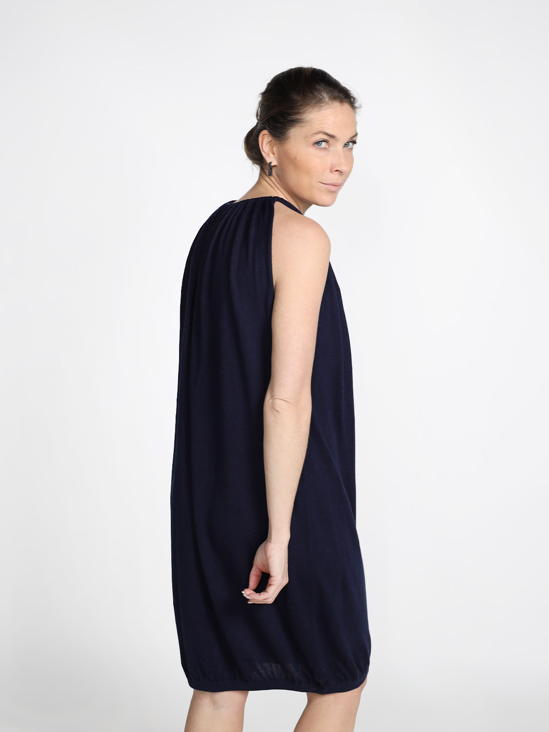 Frenckenberger Draped mini dress  navy XS