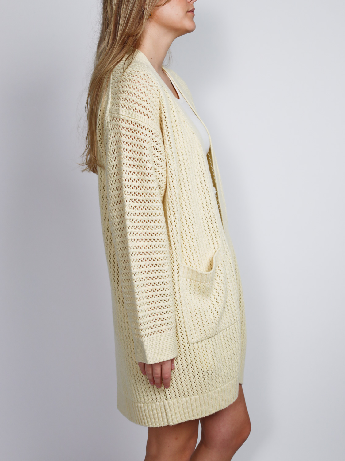 Iris von Arnim Gradiola – chunky knit cardigan  yellow XS/S