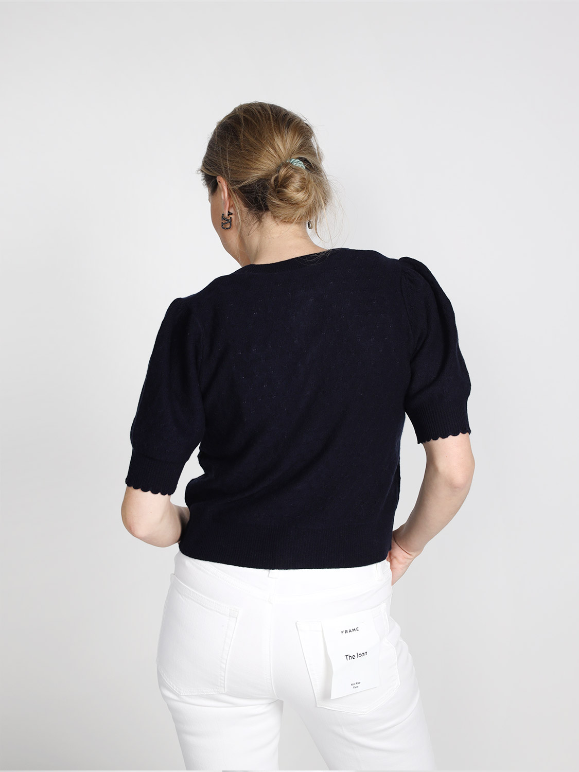 Frame The Cashmere -kurze Strickjacke   navy XS