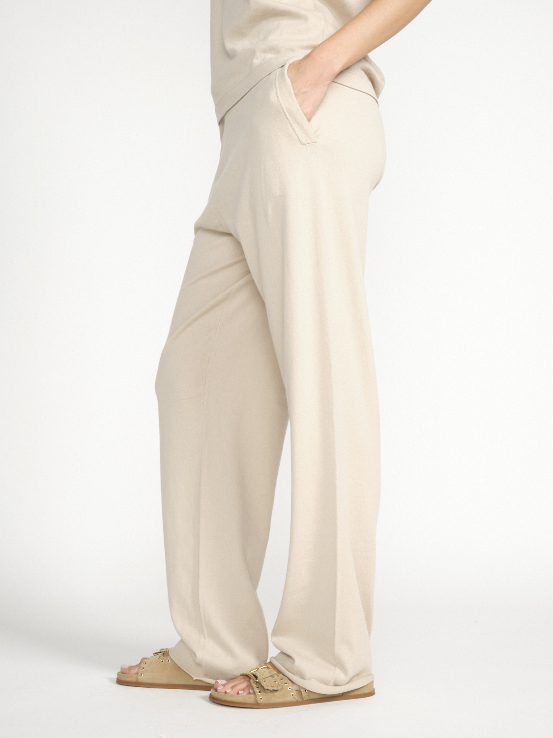 Extreme Cashmere N°353 – Trousers made from a cotton-cashmere mix  beige One Size