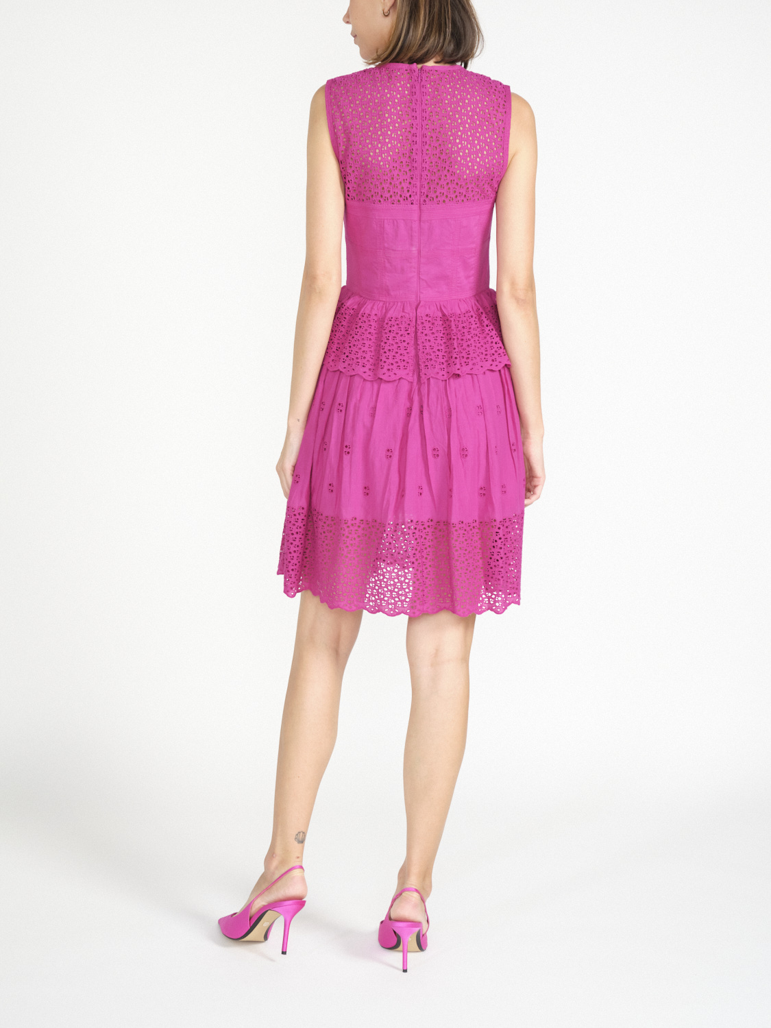 Ulla Johnson Jessa – Lightweight Cotton Dress – Voila  pink 36