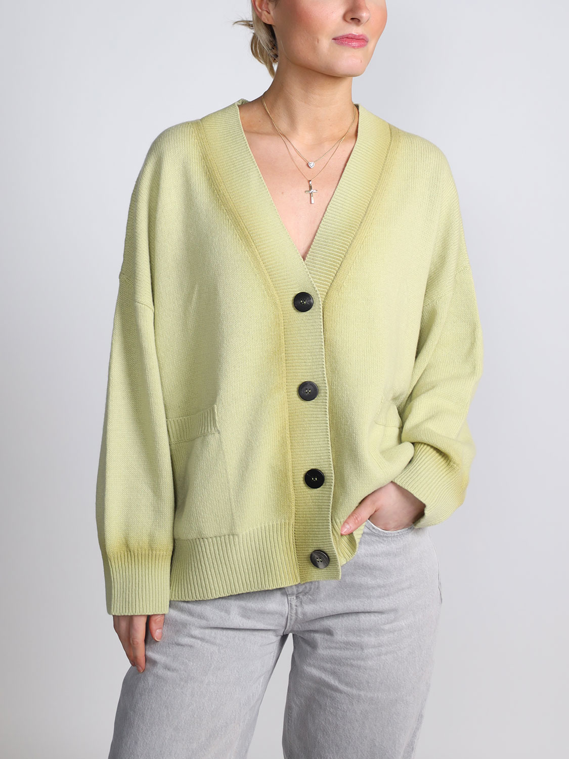 Roberto Collina Cardigan Spray – cardigan made from a wool cashmere blend  green XS