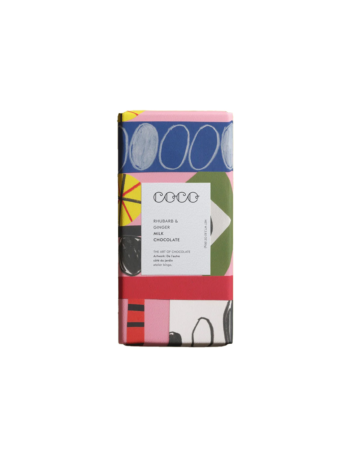 Coco Rhubarb & Ginger– Schokoladentafel Rhabarber & Ingwer