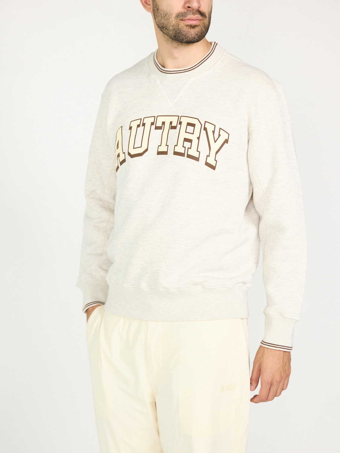 Autry Sweatshirt aus compact jersey white M