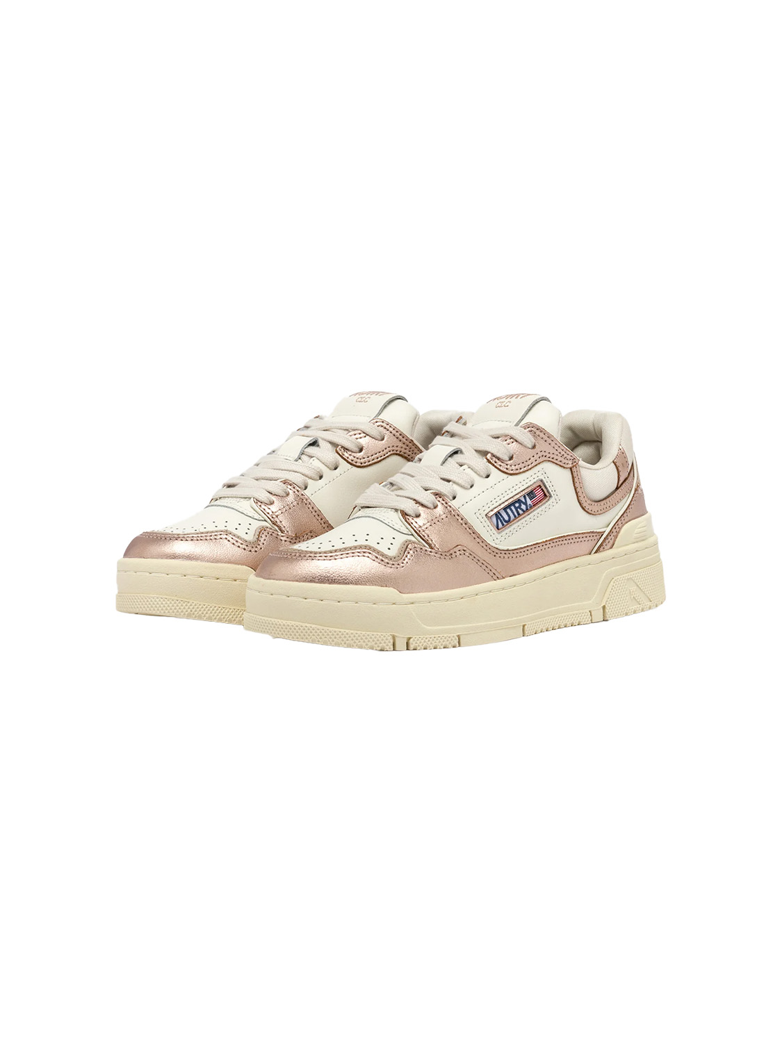 Autry CLC Low  – Metallic Senaker    36 rosa