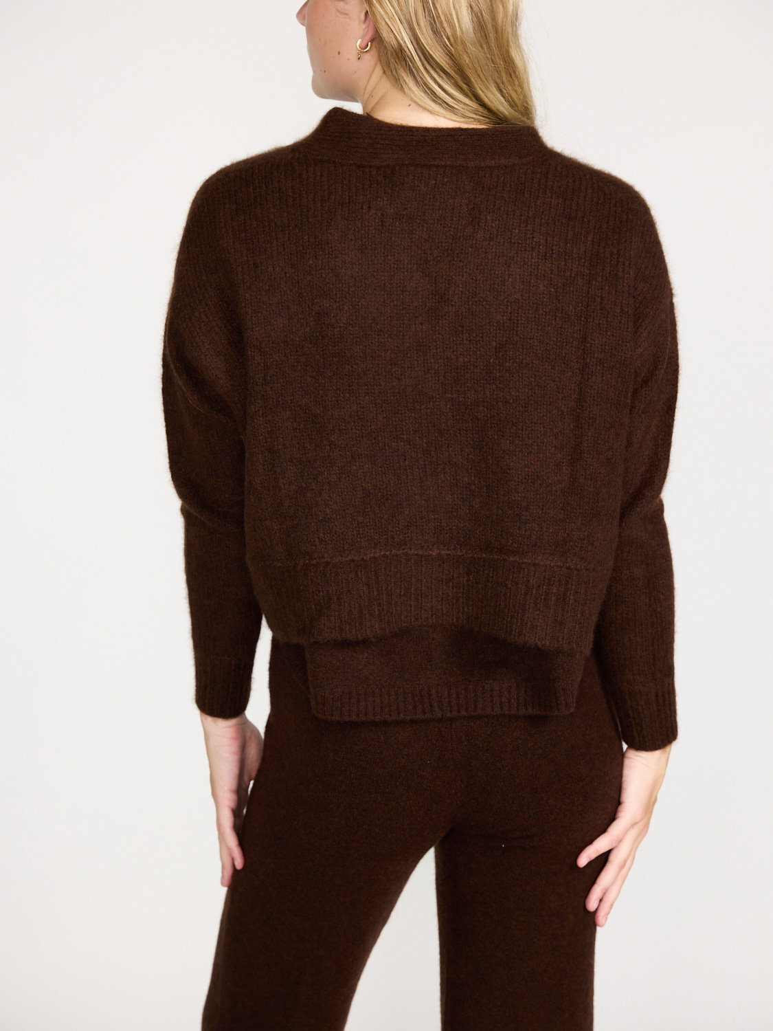 LU Ren Riely.D - Knit Cardigan made of Cashmere brown XS