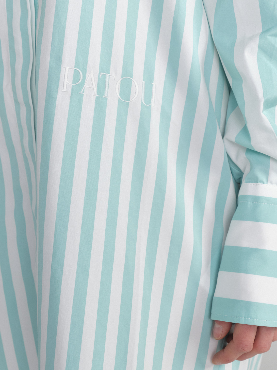 Patou Mini abito a camicia Iconic - Mini abito in cotone mint 34