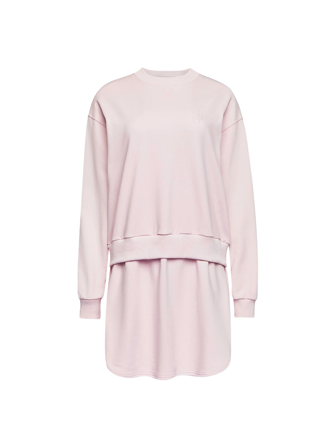 JW Anderson Layered – Sweatshirt-Minikleid   rosa S