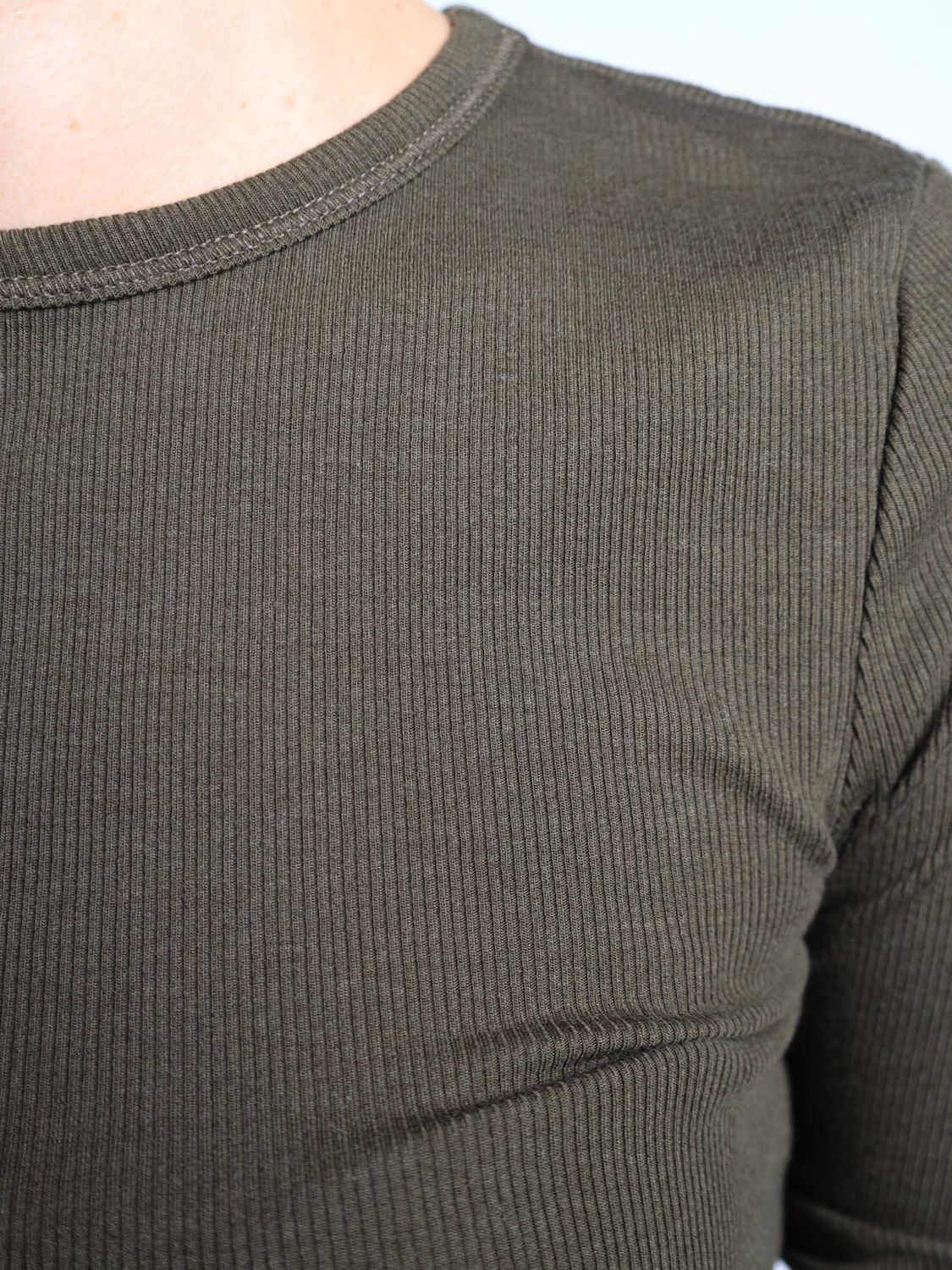 Eterne Longsleeve shirt with ribbed knit   black S