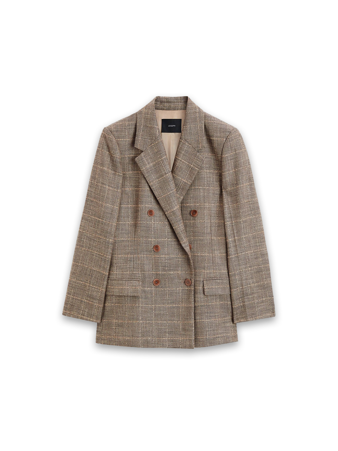 Joseph Castel – double-breasted wool blazer beige 40