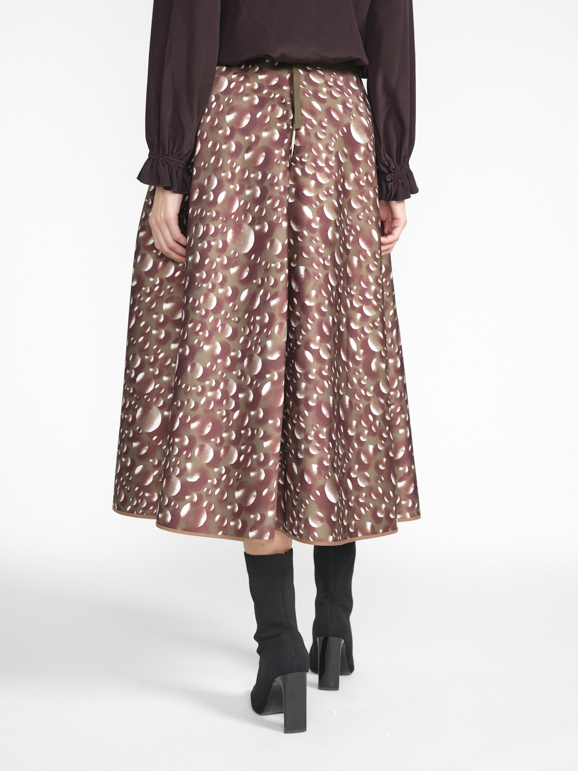 Odeeh Teardrop midi skirt  multi 36