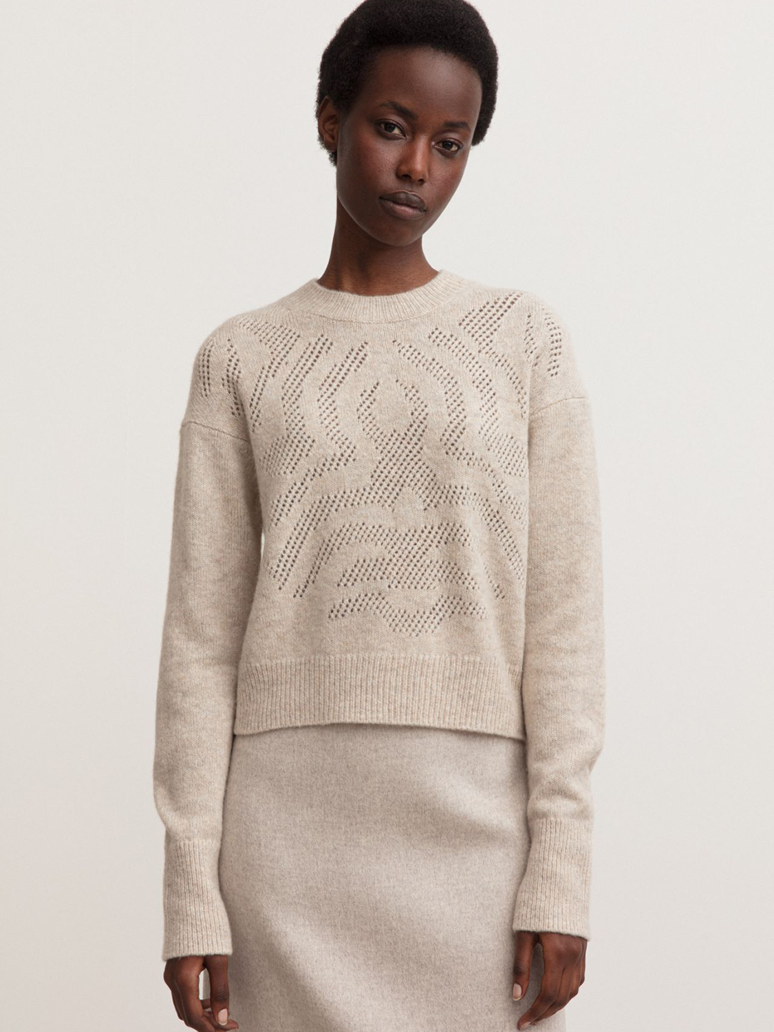 Iris von Arnim Sabana – sweater made from a cashmere-silk mix  beige S