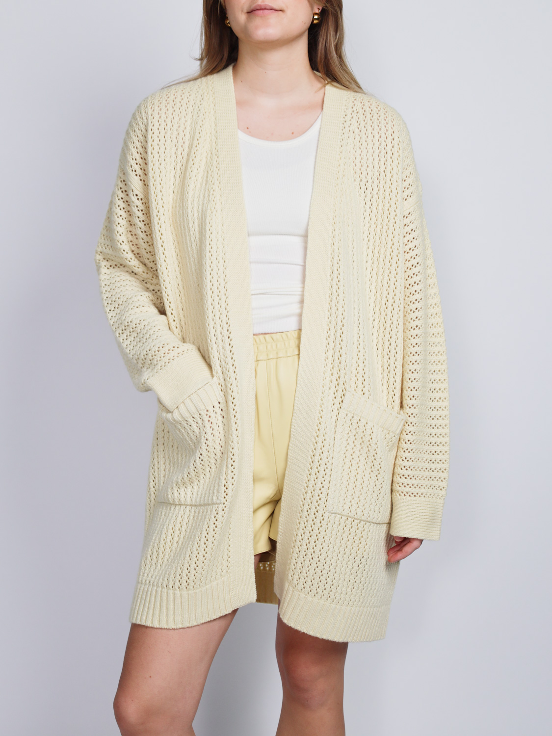 Iris von Arnim Gradiola – Grobstrick Cardigan   gelb XS/S