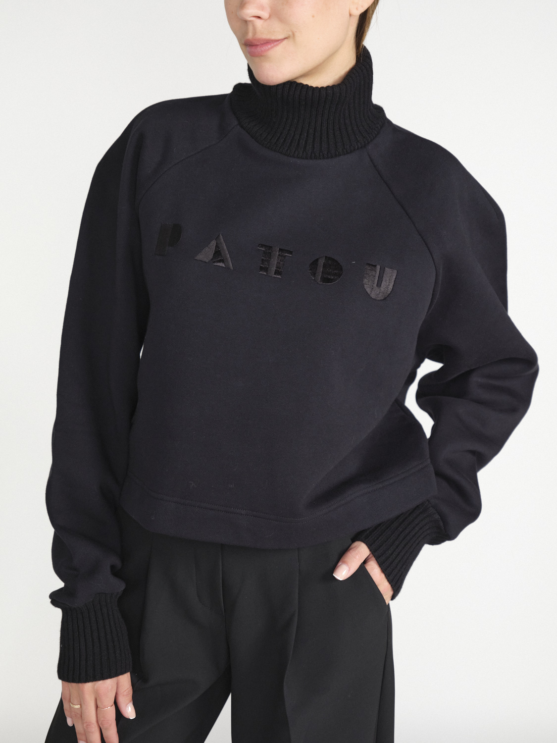 Patou Sweatshirt aus Baumwolle   nero S