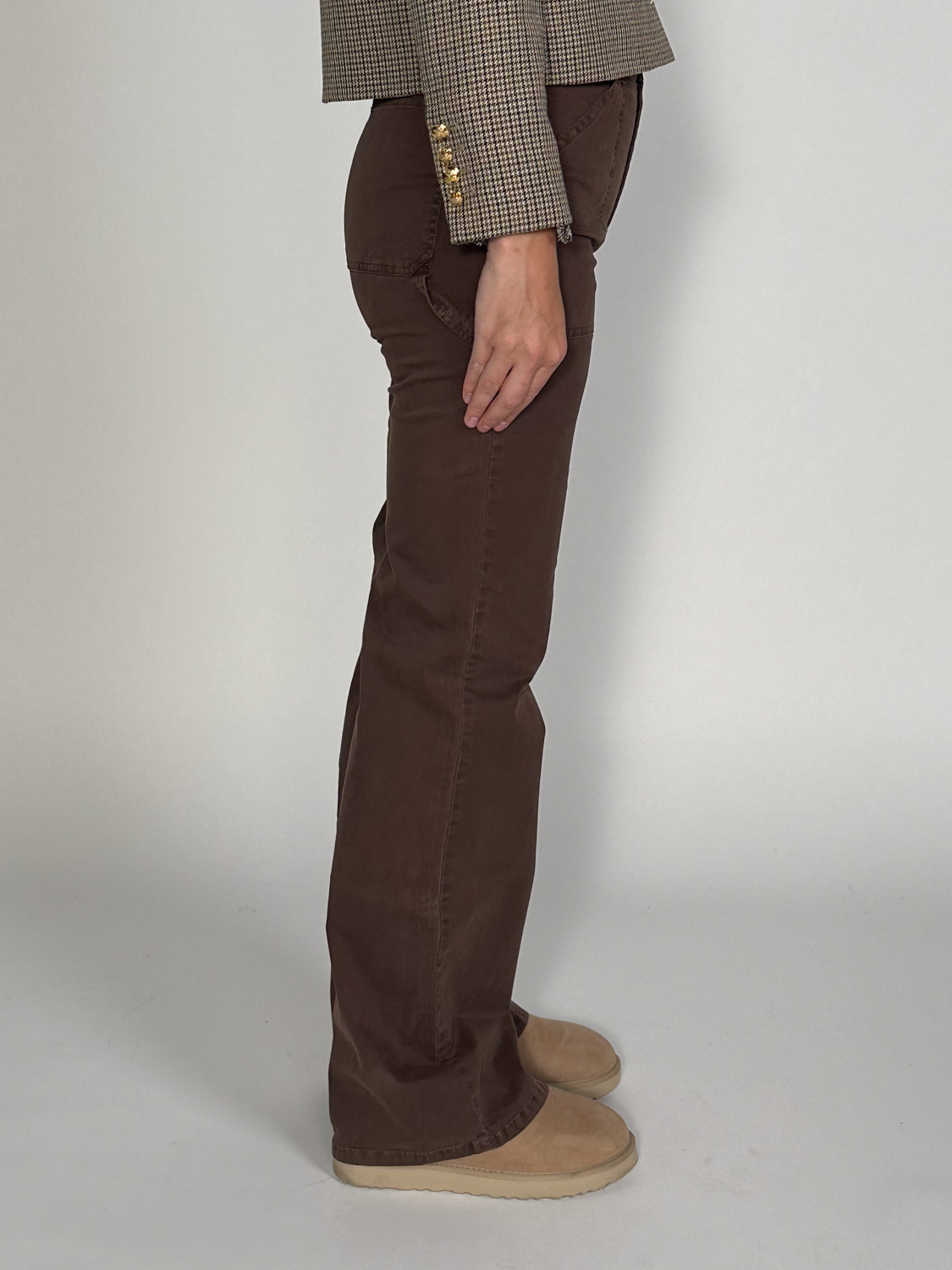 Nili Lotan Quentin – Wide-leg denim made from twill cotton  brown 34