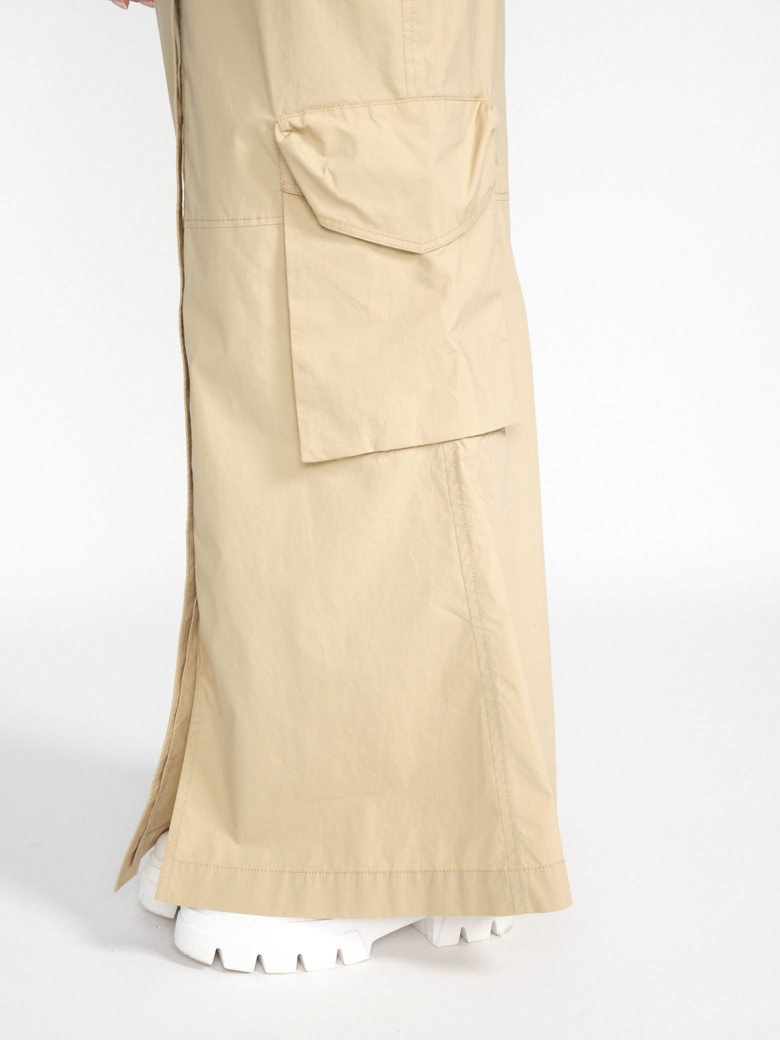 Dorothee Schumacher Poplin Power Skirt – maxi skirt made of cotton  beige XS