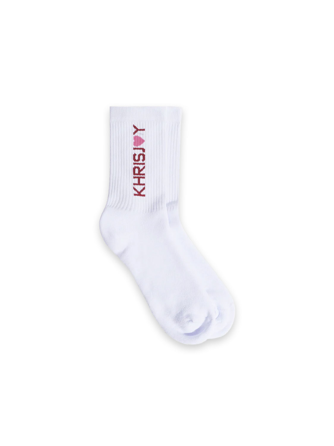 khrisjoy KJ Socks - Tennis socks with logo print   red One Size