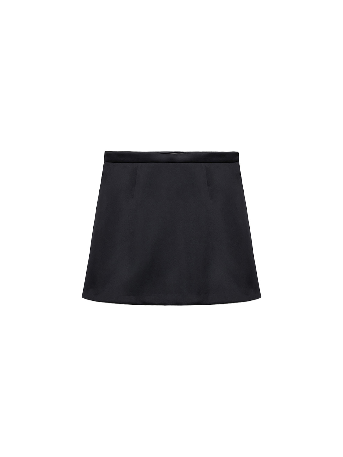 Dorothee Schumacher Modern Shine satin mini skort  black XS