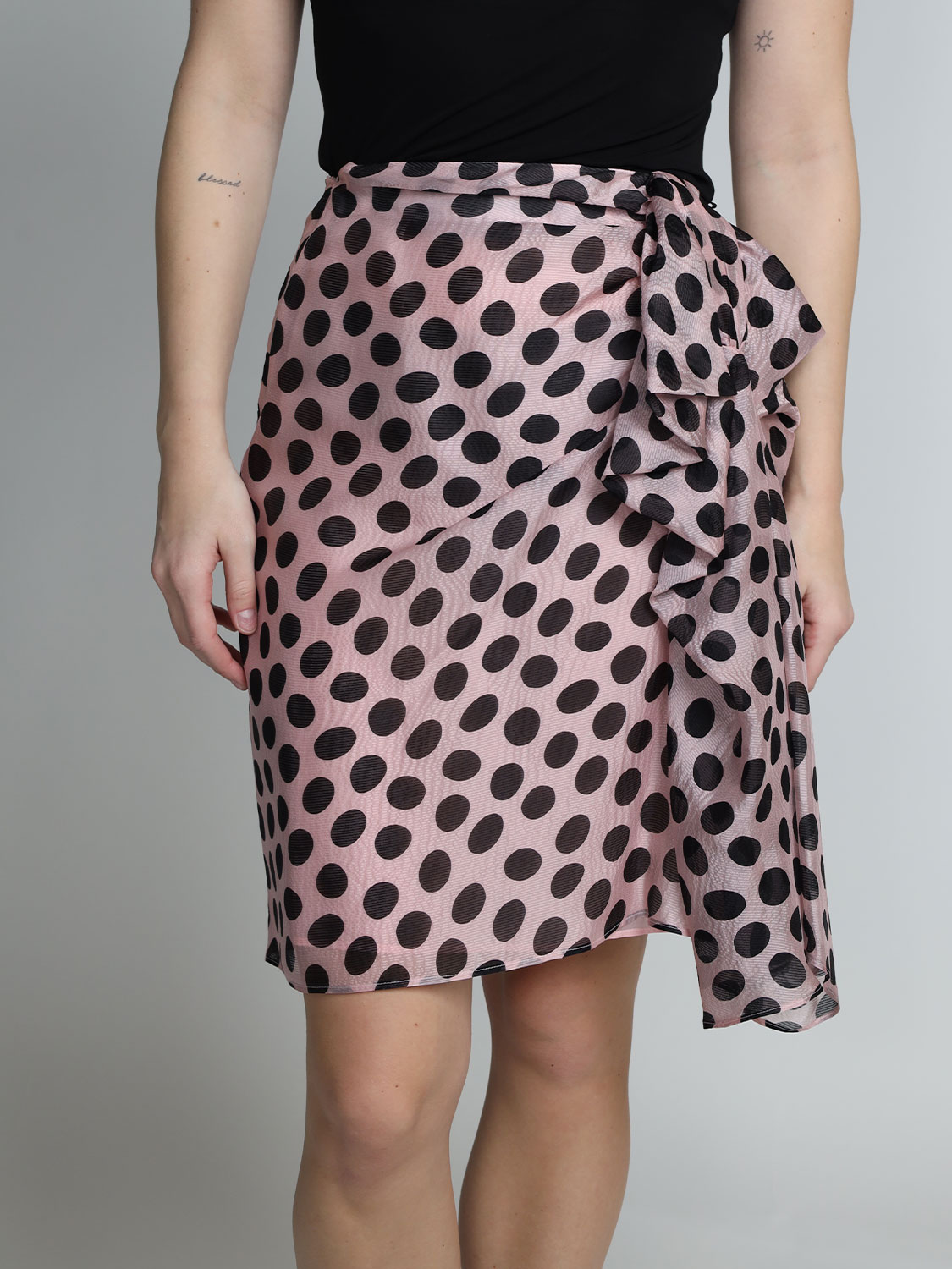 Nina Ricci Skirt with asymmetrical bow detail  rosa 34