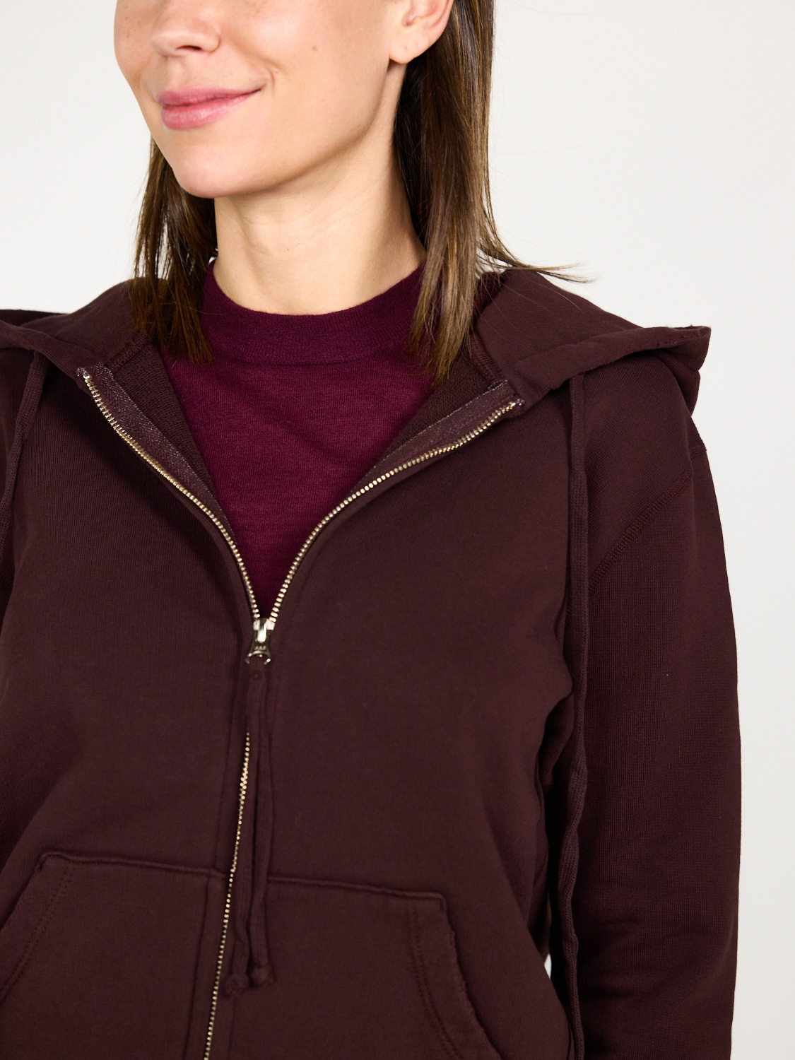 Nili Lotan Callie Zip Jacket  bordeaux XS