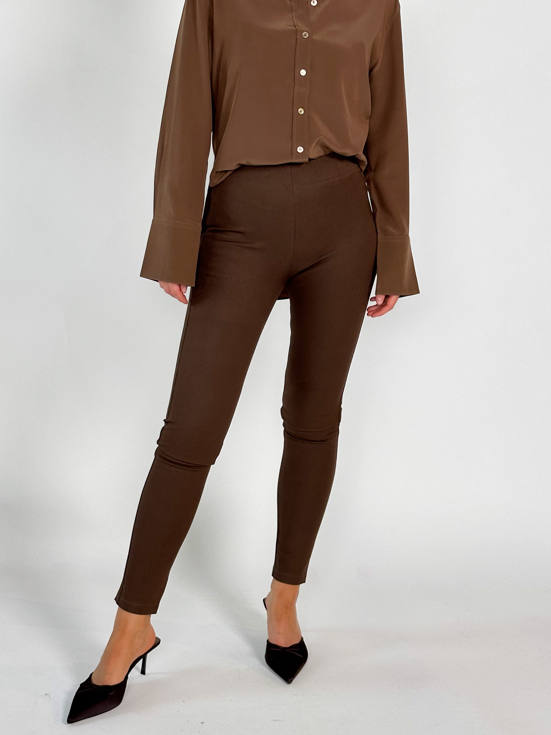 Joseph Legging – stretchy pants   brown 38