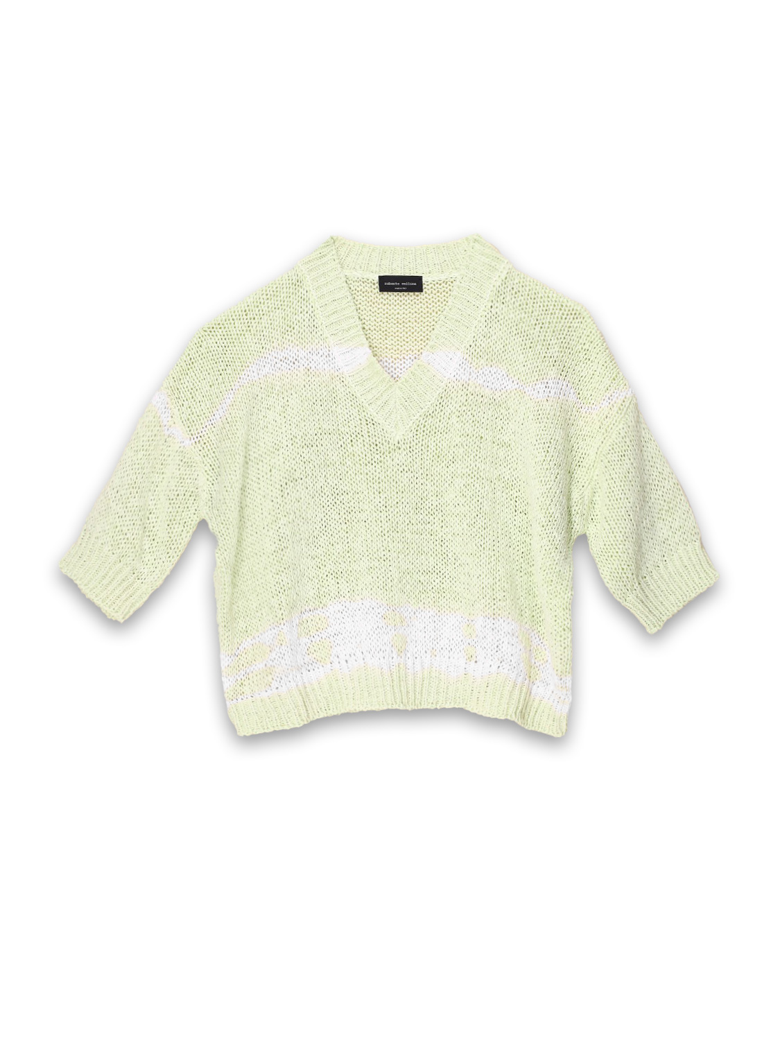 Scollo V MC Batik – knitted sweater 