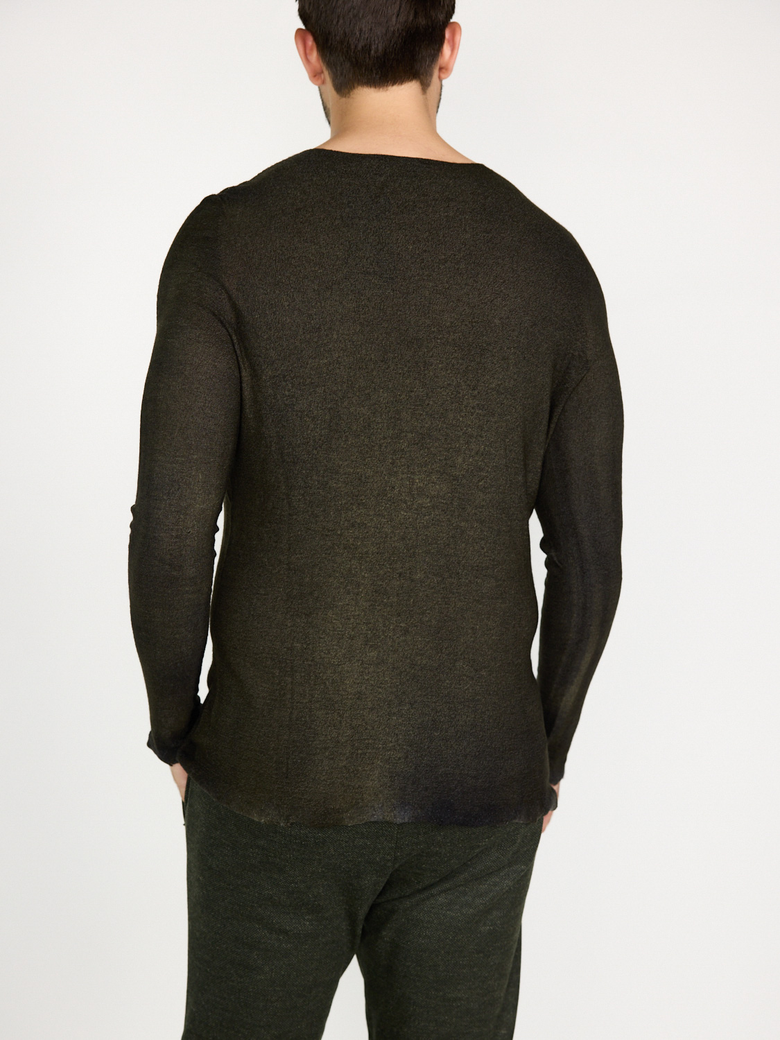 Avant Toi Wendbarer Pullover aus Cashmere-Seide-Mix cachi M