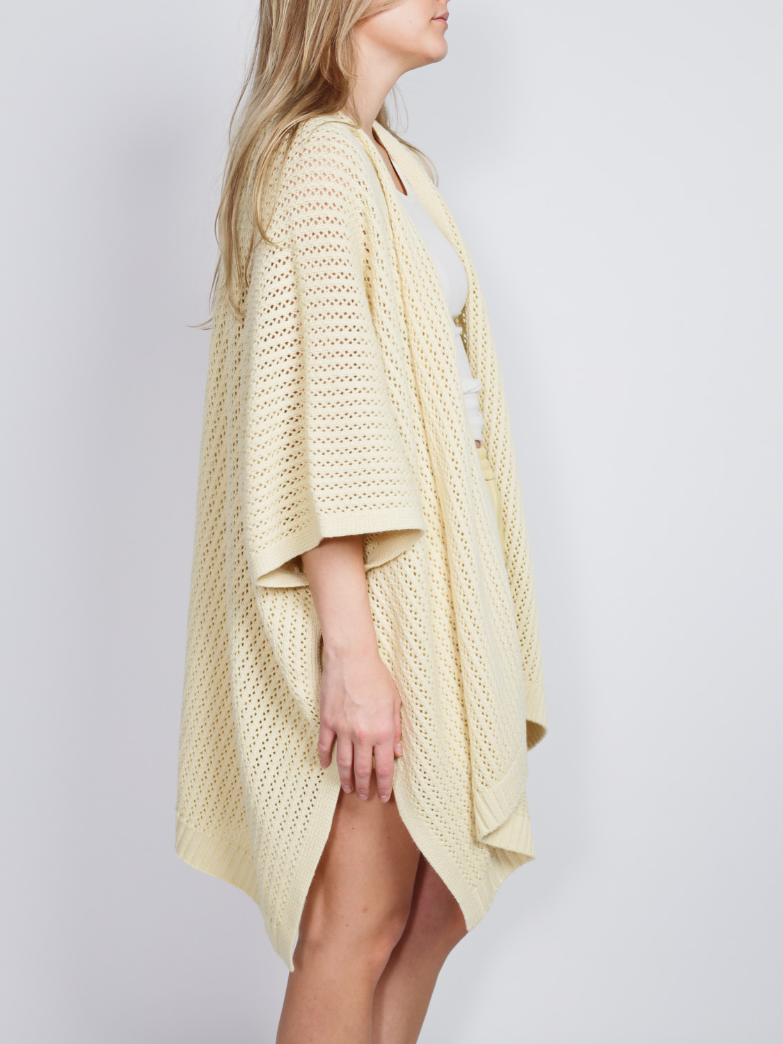 Iris von Arnim Georgina – Cashmere Poncho  yellow One Size