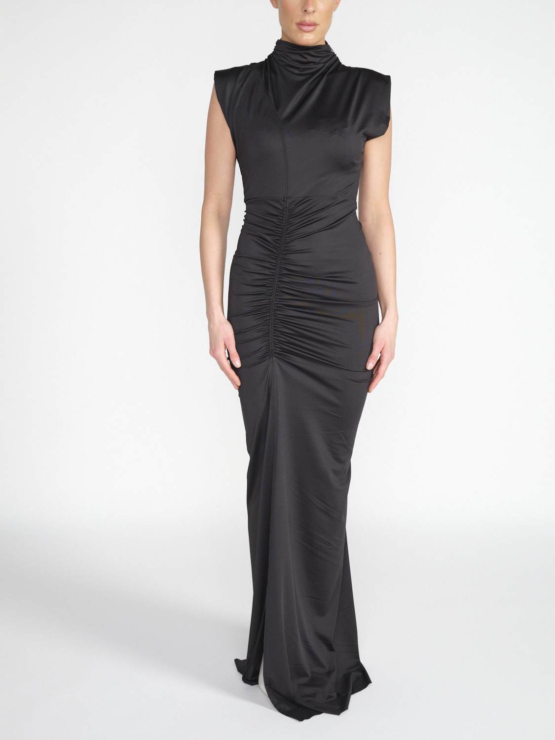 Victoria Beckham Maxi dress with gathering  black 34
