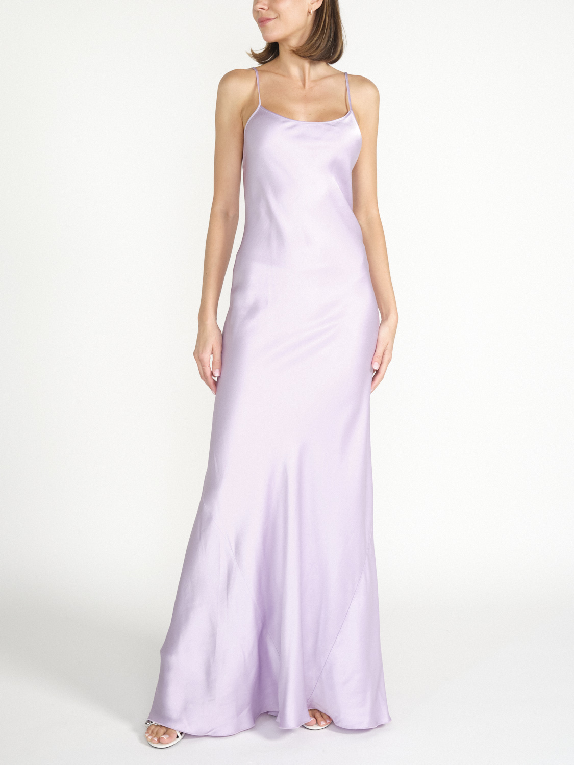 Victoria Beckham Cami – Fließendes Maxikleid   morado 34