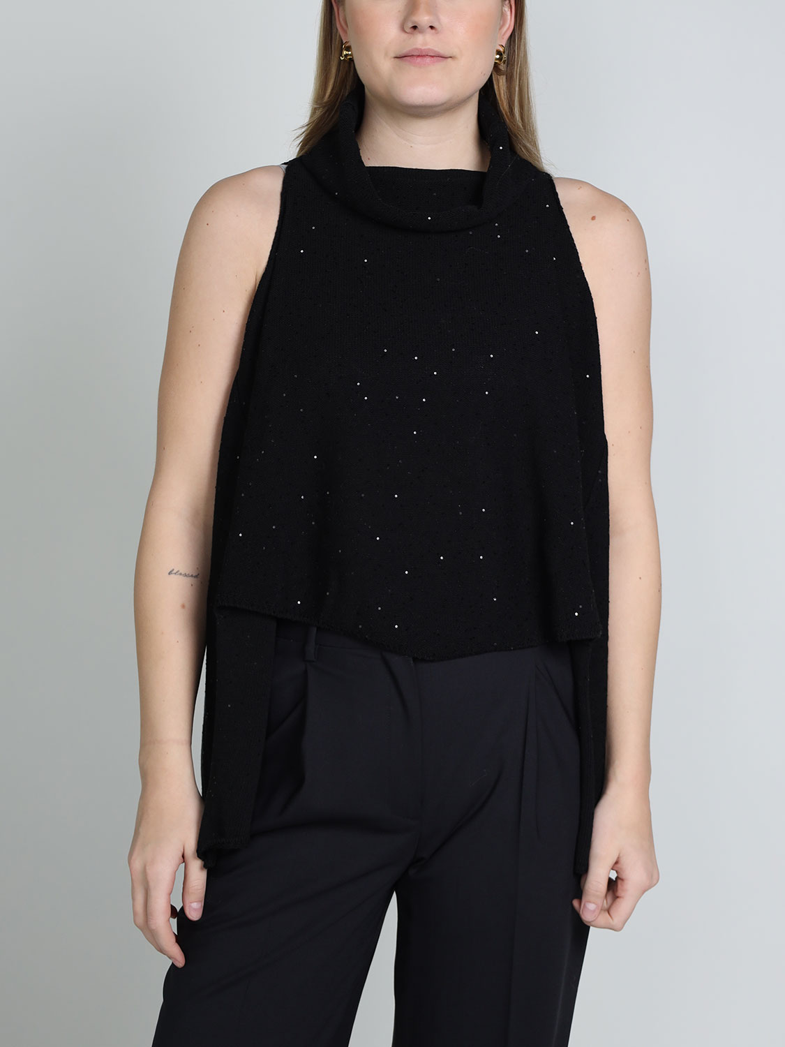 Lorena Antoniazzi Sweater with sequins   black 34