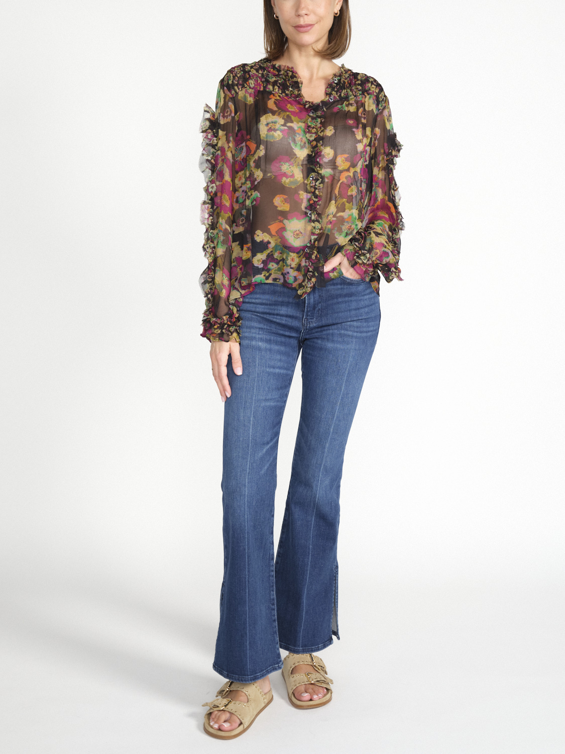 Ulla Johnson Andi blouse with floral print  multi 34