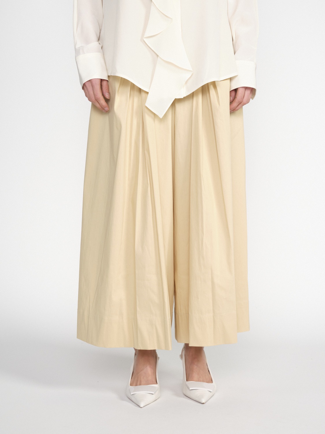 Semicouture Trousers with pleat details   beige 38