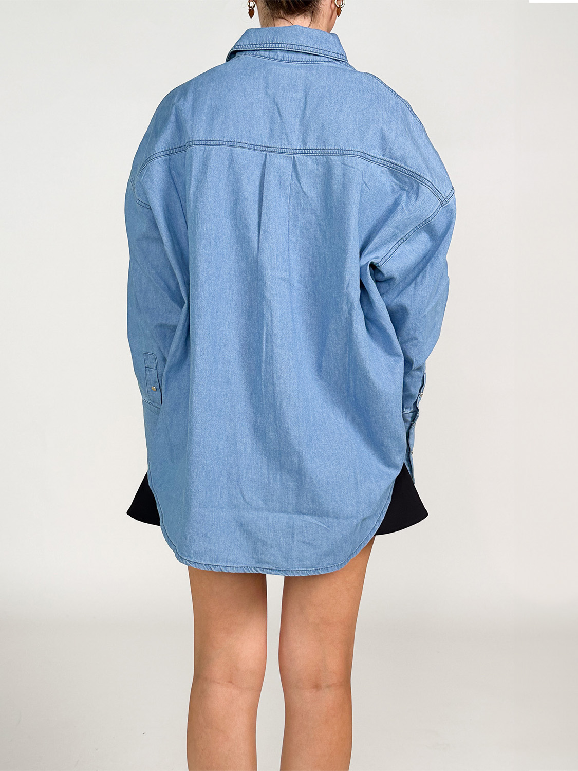 Halfboy Overshirt - denim shirt made of cotton  hellblau XS