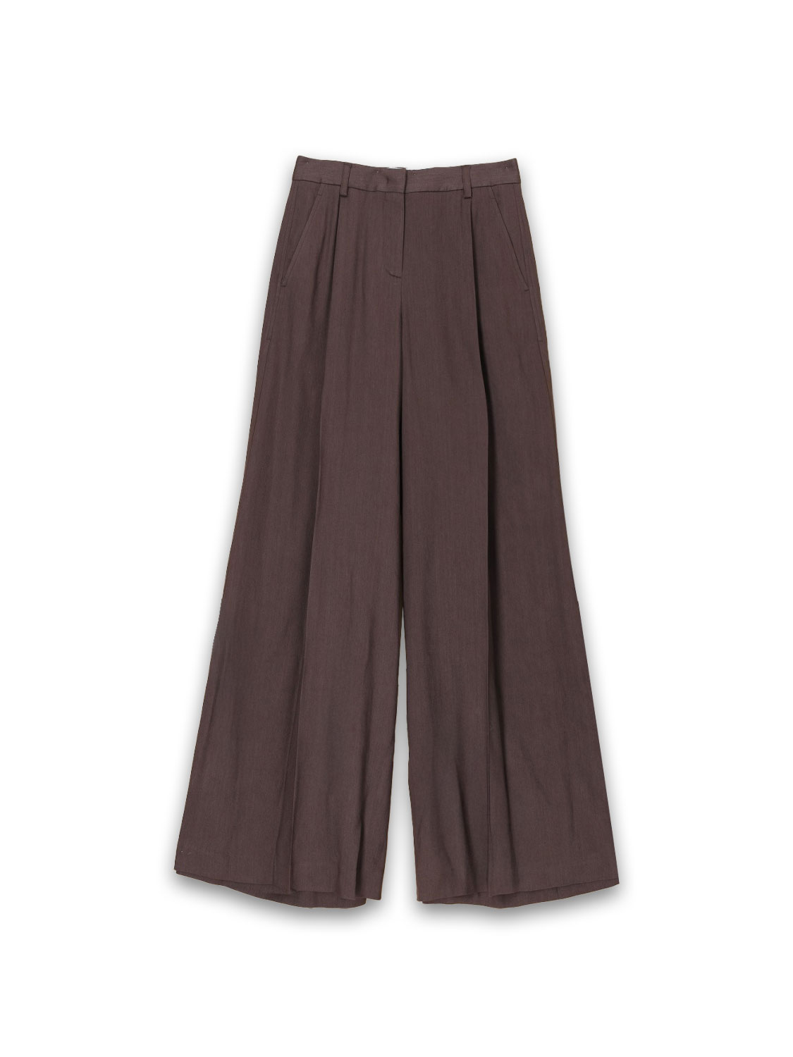 Lorena Antoniazzi Pants with wide leg   brown 34