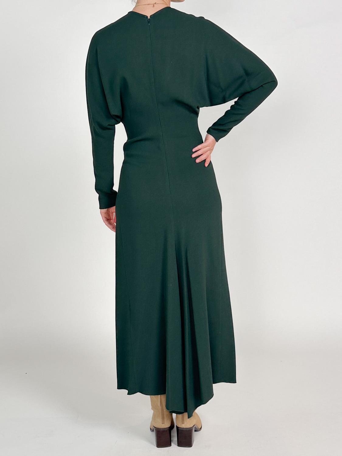 Victoria Beckham Maxi dress with batwing sleeves   grün 34