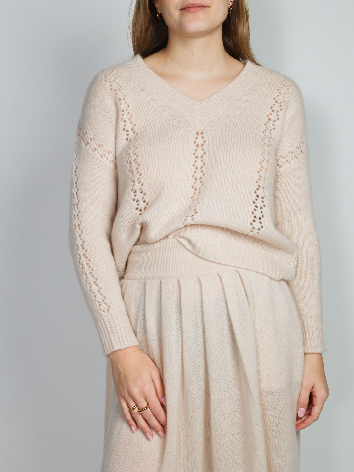 LU Ren Neves – Pullover aus Cashmere   beige XS