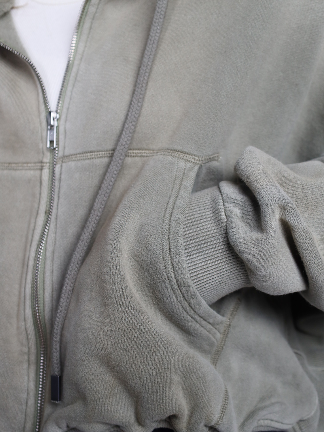 R13 Ballon -  Zip-Up Hoodie  khaki XS