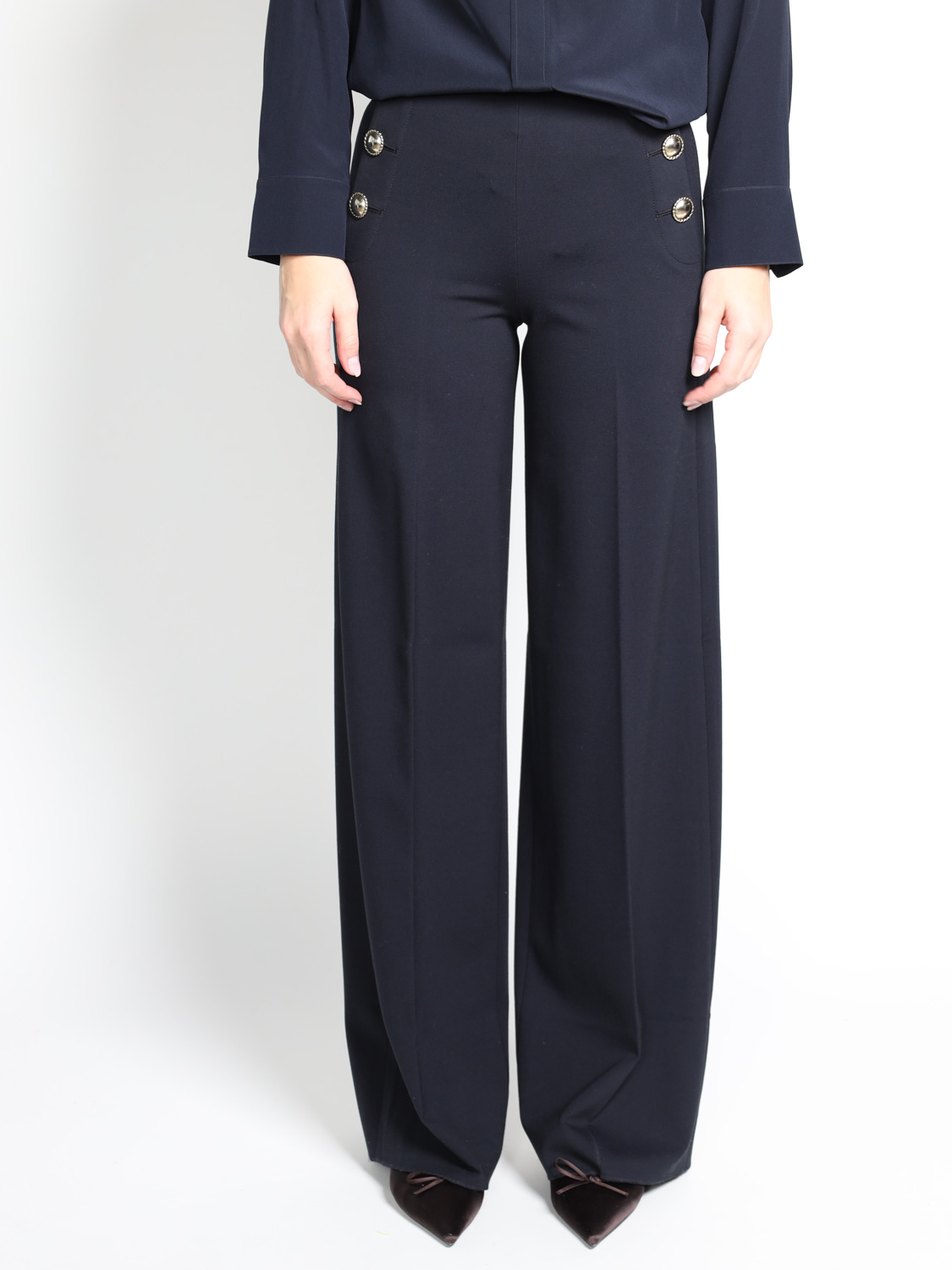 Dorothee Schumacher Emotional Essence – Wide-Leg Hose   marine 34