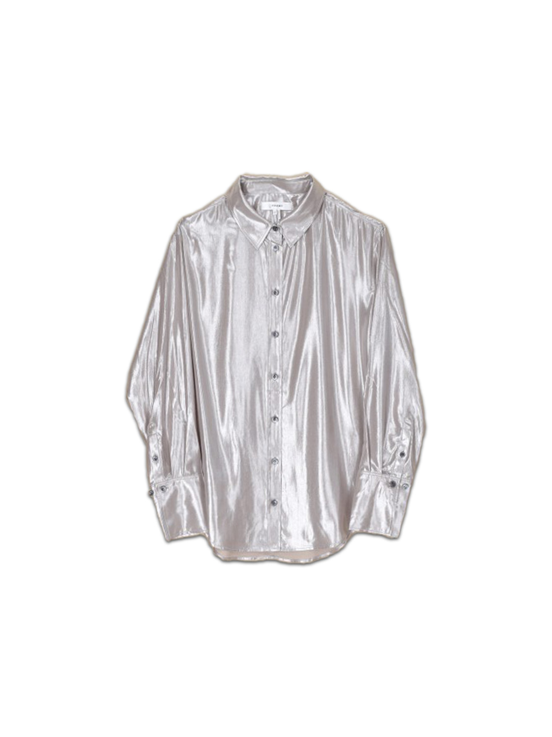 Frame Standard Shirt – Shimmering blouse  silber XS