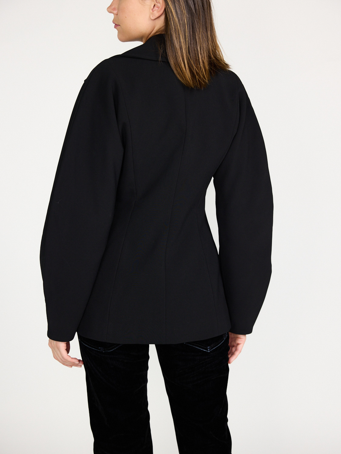 Ganni Figure-hugging jacket with zipper  black 34