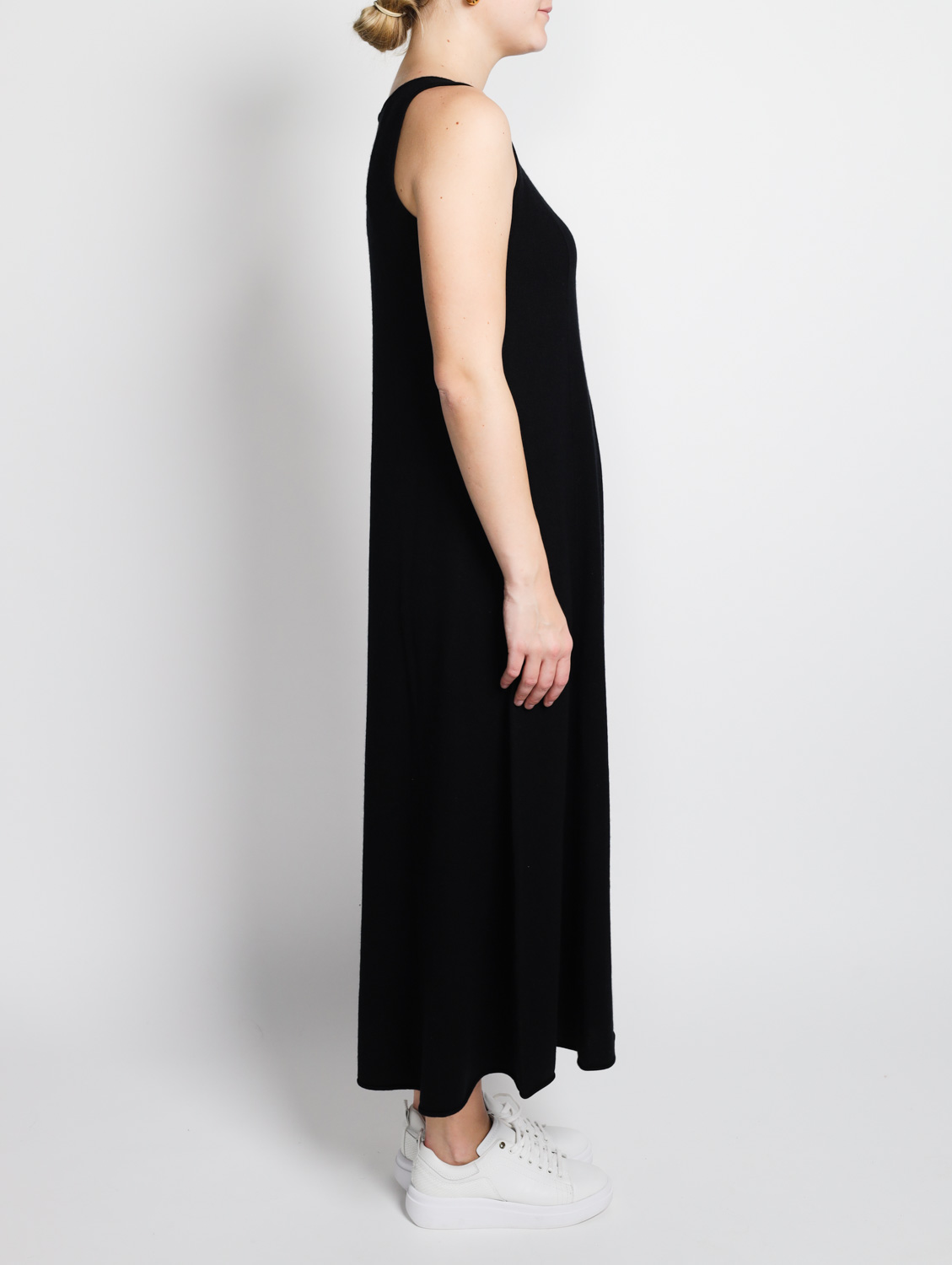 Extreme Cashmere N° 386 Elisa Short - Cashmere maxi dress   black One Size