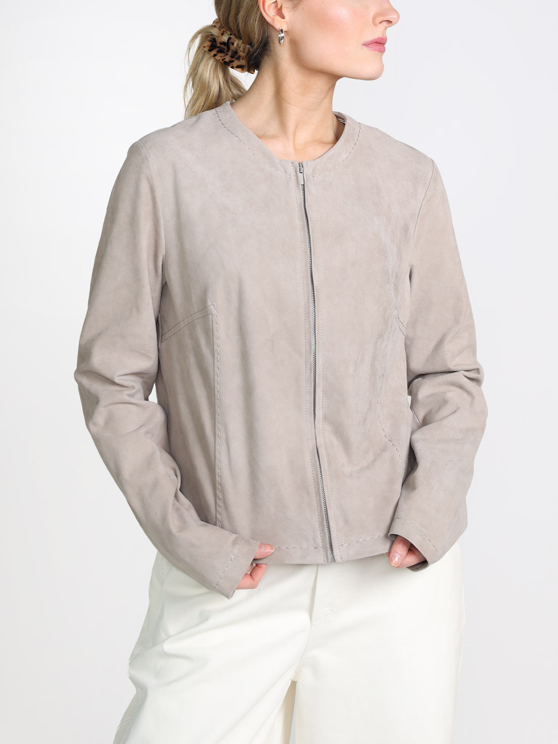 Ghera Studio Lily - Jacke aus Lammleder 36 taupe