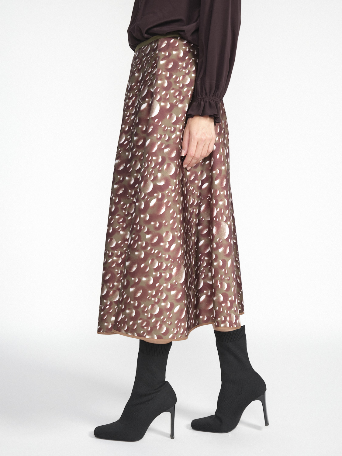 Odeeh Teardrop midi skirt  multi 36