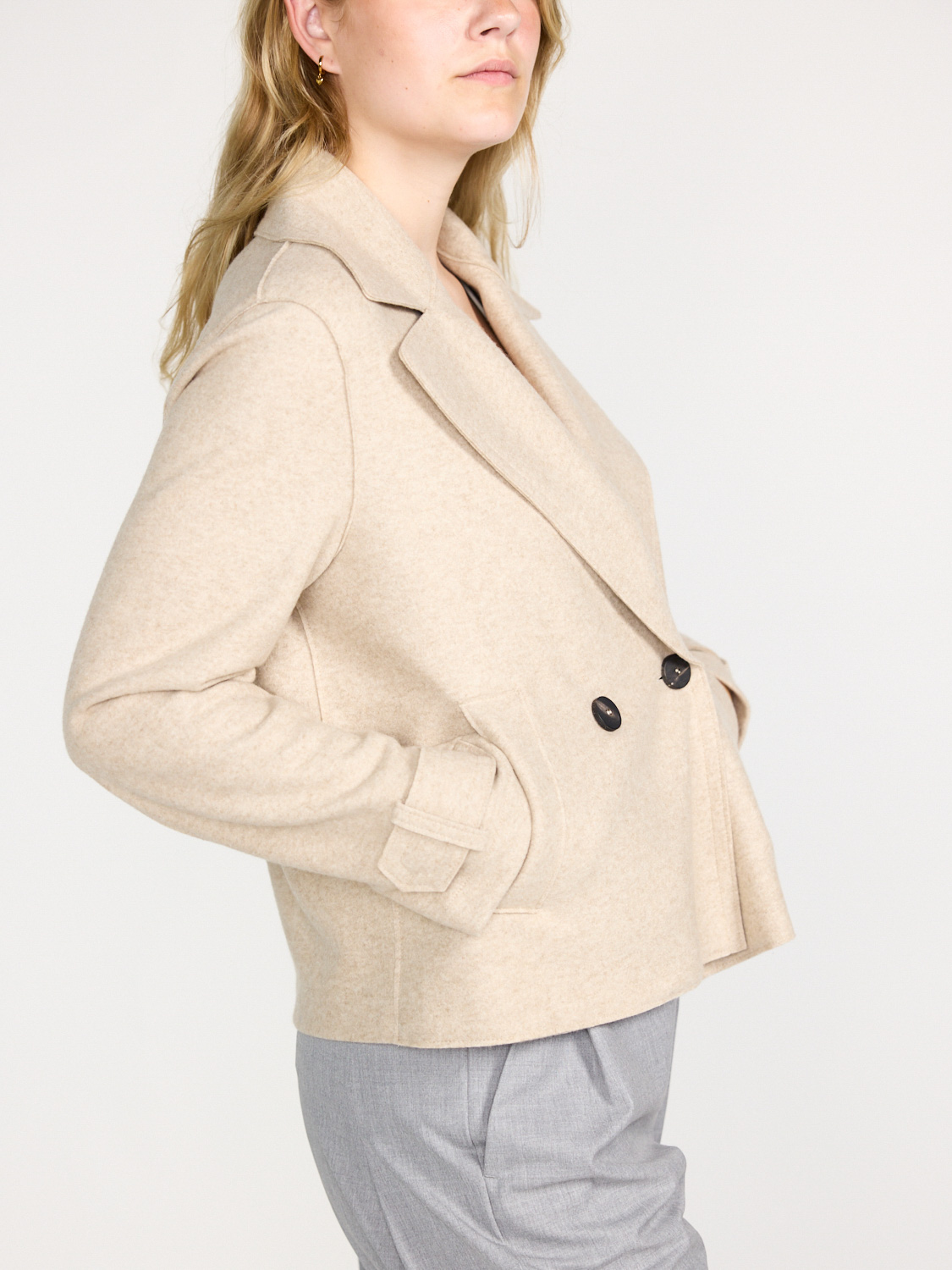 Harris Wharf London Pea jacket   creme 36