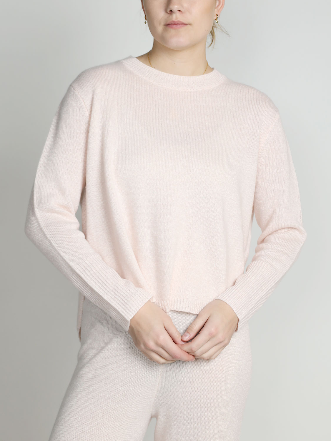 LU Ren Kerlon - Sweater with high-low hem  rosa XS