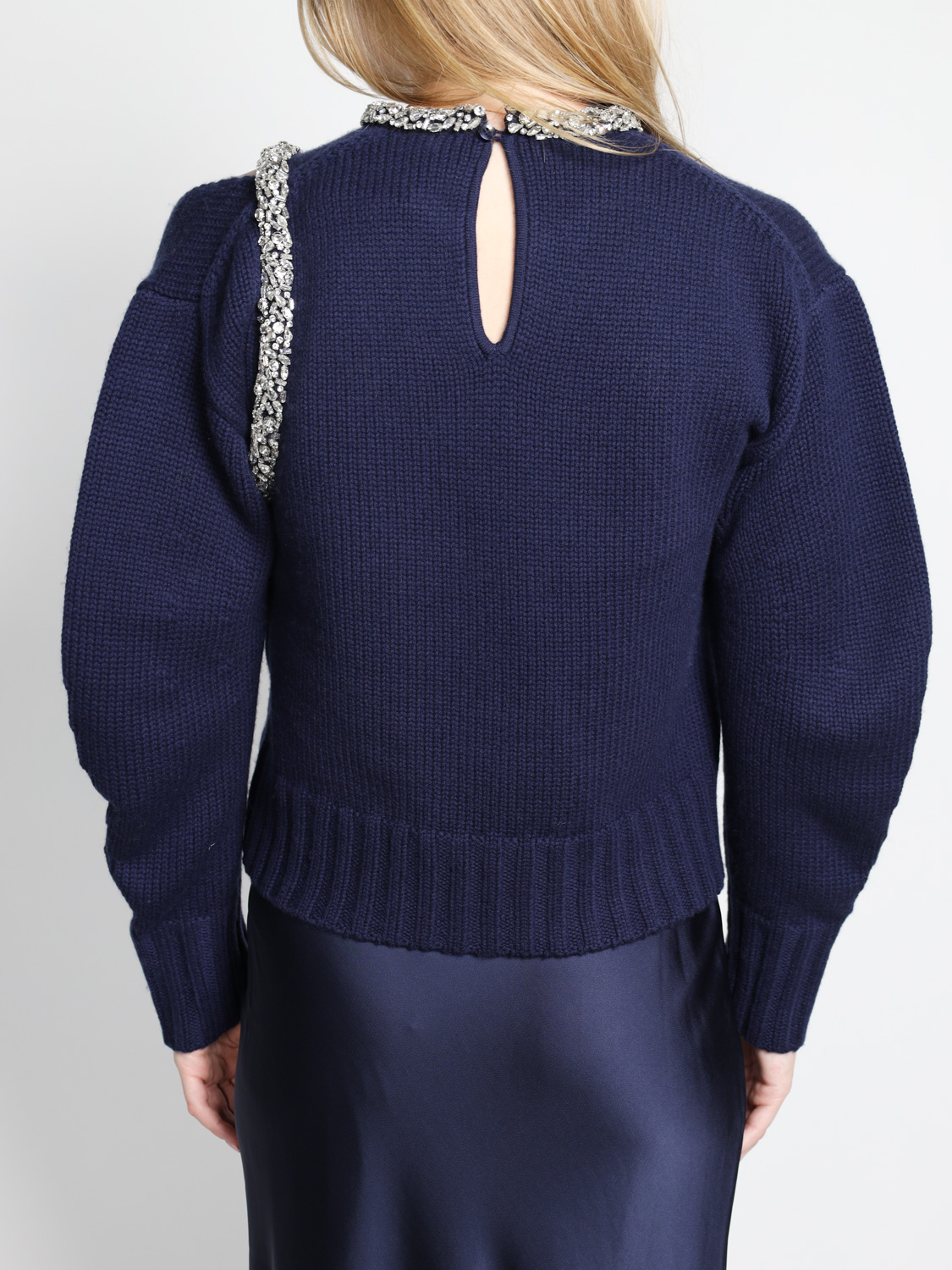 Simkhai Monroe - Sweater with rhinestone details   navy S