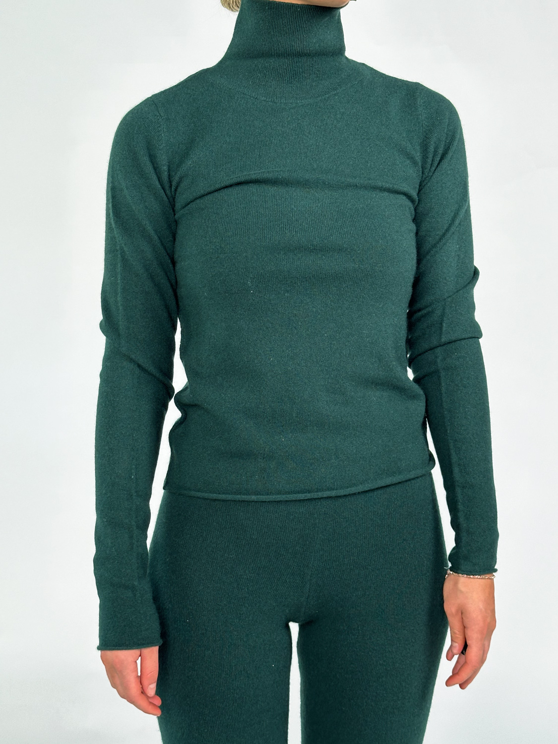 Extreme Cashmere N°360 Audrey cashmere turtleneck sweater  green One Size