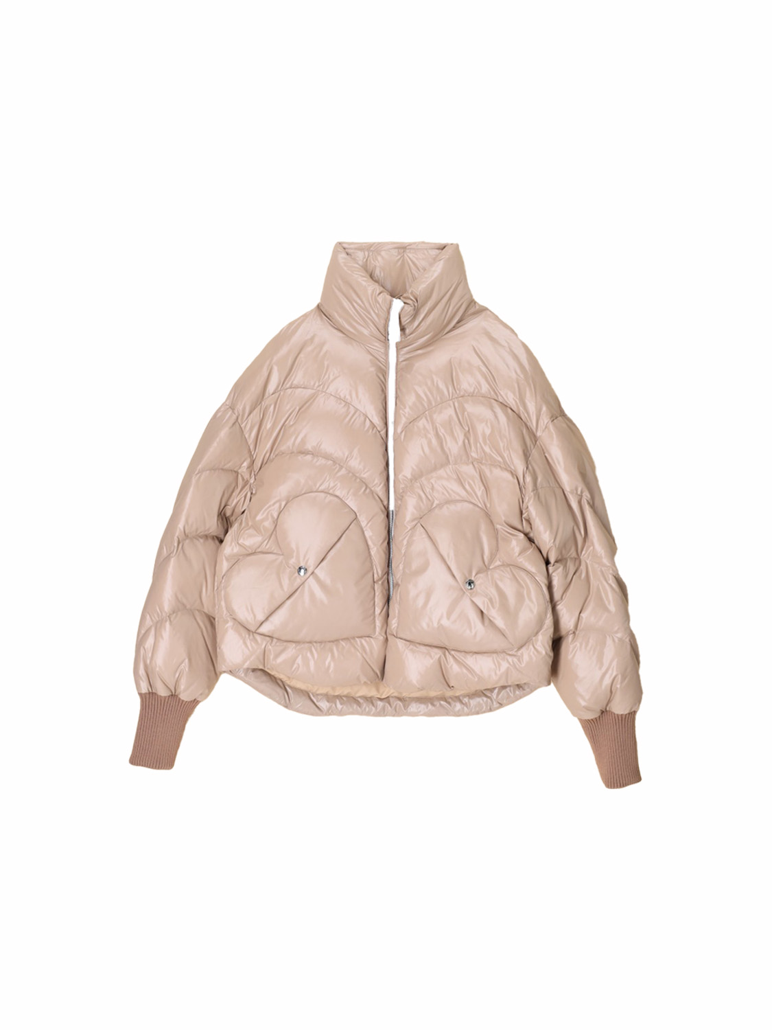 khrisjoy Corazon – Shiny down jacket  beige XS/S