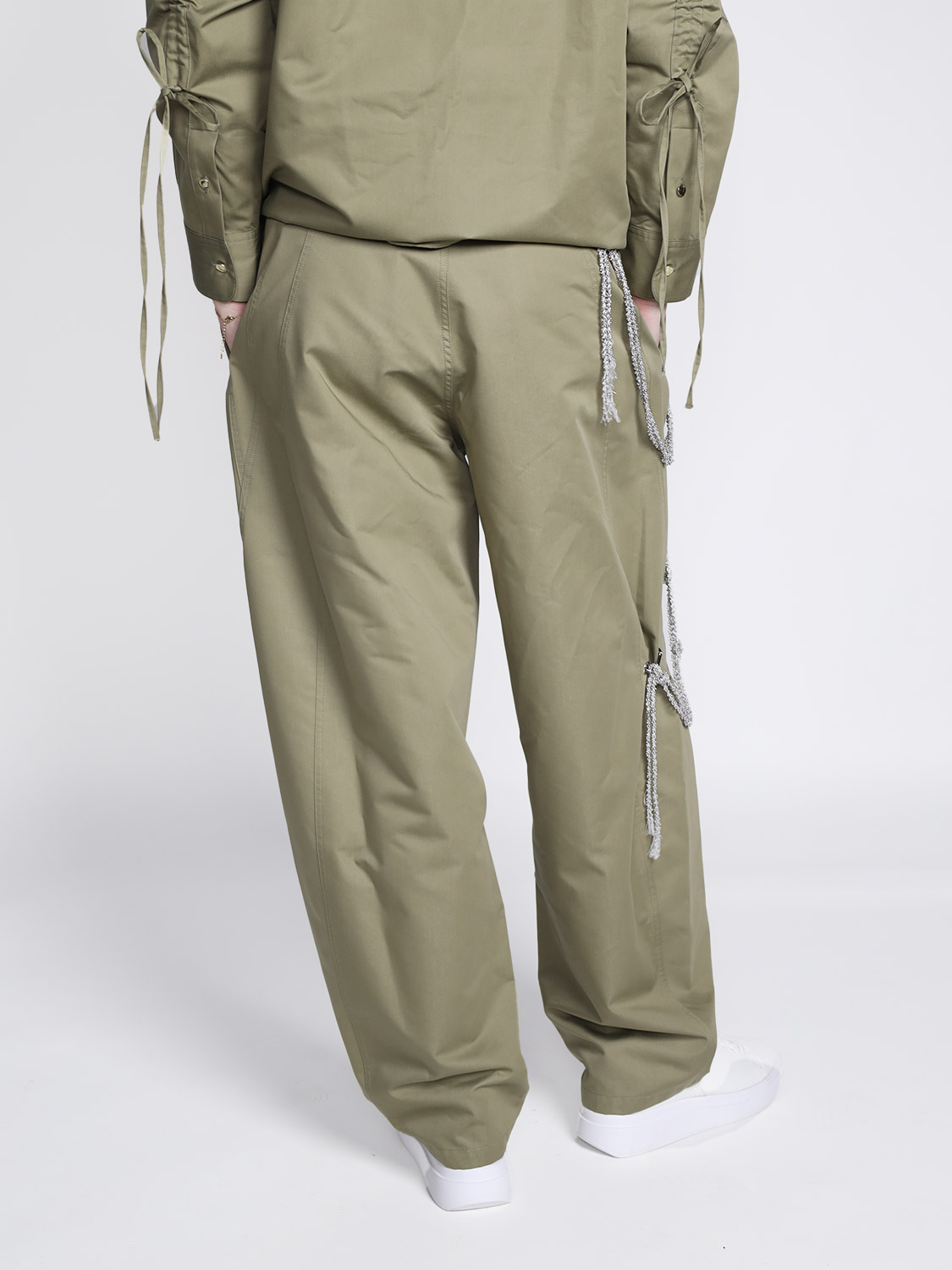 Darkpark Phebe - Hose mit Perlenkette khaki 34